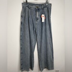 Cider Blue Wide Leg Jeans